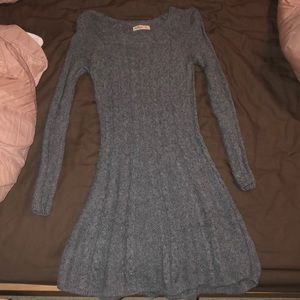 Holliser Gray Sweater Dress